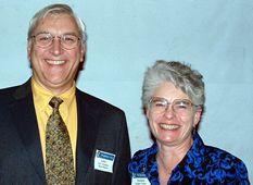 Larry and Suzzane - membership board - pleased with all they offer AITP members.