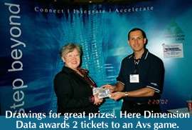 Michael Del Toro, Dimension Data awarding great drawing prize - AVS tickes!!!