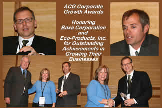 ACG Honors Baxa Corporation and Eco-Products, Inc. Outstanding Achievements