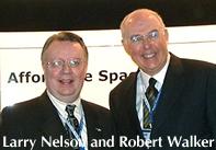 Larry Nelson with Robert Walker, Chairman, Commission on the Futurte of the U.S. Aerospace Industry