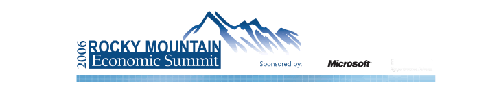 Rocky Mountain Economic Summit Sponsord by: Microsoft and accenture
