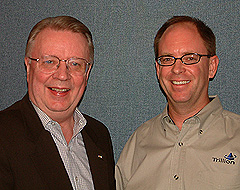 Larryn Nelson & Gary Gaessler, Founder and Past President, Denver Telecom Professionals