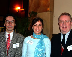 Ari Audi & Angela Bauch Madero (Mexican Journlaists) with Larry Nelson, CEO of w3w3 Media® Network