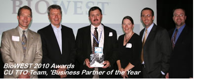 BioWEST awards CU TTO, Business Partner of the Year 