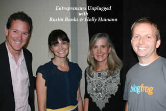 Entrepreneurs Unplugged with Rustin Banks & Holly Hamann, BlogFrog 9/24/2012