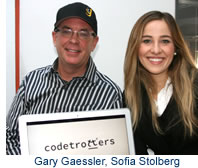 Gary Gaessler, Cloud Elements  & Sofia Stolberg, founder, Piloto 151