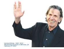 Leonard Nimoy, 3/26/1931 - 2/27/2015