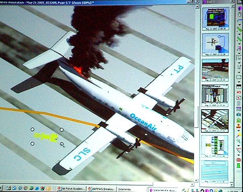 GTCO MeetingBoard; Educating and improving firefighting conditions on the airfields and making the flying public safer.