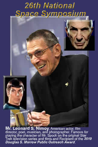 Leonard Nimoy 2010 Recipient Douglas S. Morrow Public Outreach Award @ the 26th National Space Symposium