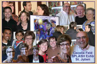 Cecelia Feld, Opening Reception, SPLASH Exhibit, St. Julien Hotel, July 7, 2010