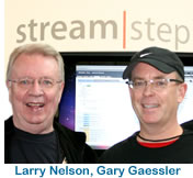 Larry Nelson with Gary Gaessler, VP Sales, Stream|Step at the Glue Conference - Denver, Colorado